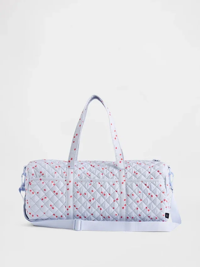 Gesteppte Wochenendtasche für Kinder mit Print
