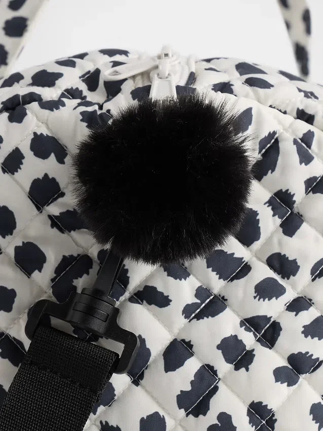 Gesteppte Wochenendtasche für Kinder mit Print
