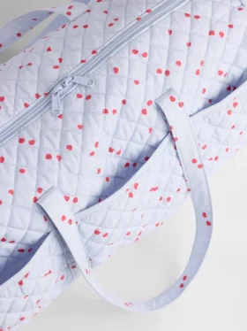 Gesteppte Wochenendtasche für Kinder mit Print