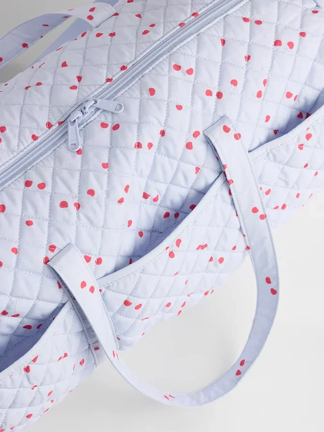 Gesteppte Wochenendtasche für Kinder mit Print