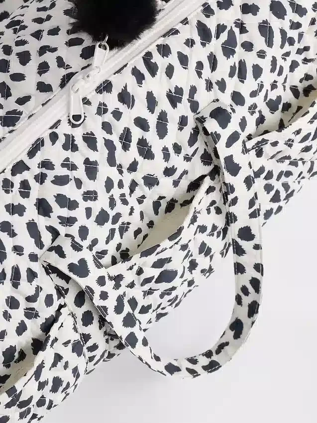 Gesteppte Wochenendtasche für Kinder mit Print