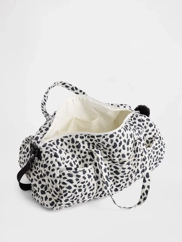 Gesteppte Wochenendtasche für Kinder mit Print