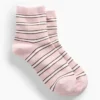 Gestreifte Half-Crew-Socken