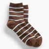 Gestreifte Half-Crew-Socken