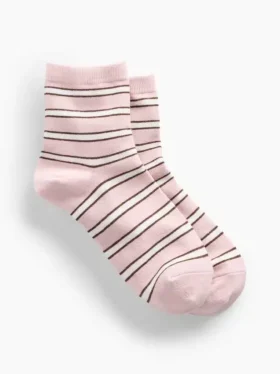 Gestreifte Half-Crew-Socken