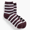 Gestreifte Half-Crew-Socken