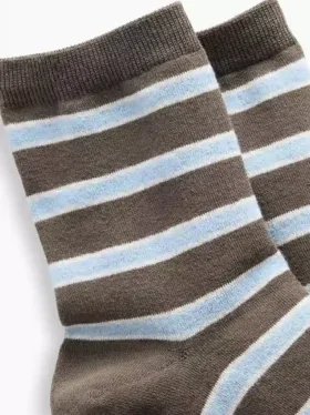 Gestreifte Half-Crew-Socken