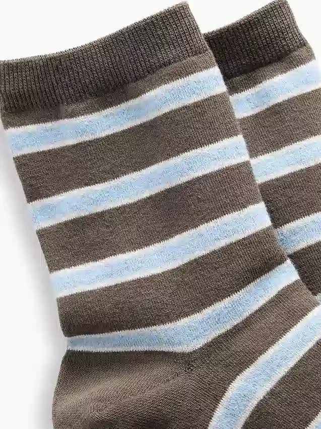 Gestreifte Half-Crew-Socken