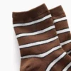 Gestreifte Half-Crew-Socken