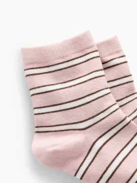 Gestreifte Half-Crew-Socken