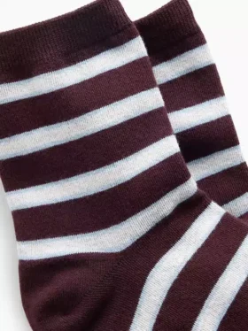 Gestreifte Half-Crew-Socken
