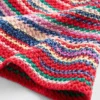 Gestrickter Bucket-Hut mit Streifen