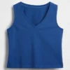 Gestricktes, kurzes Tanktop