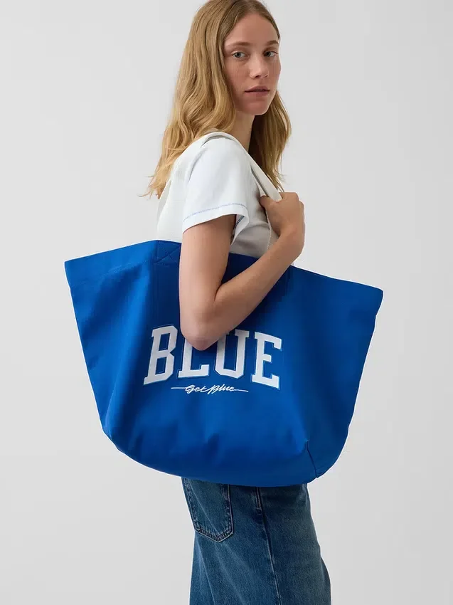 „Get Blue“-Canvas-Tragetasche