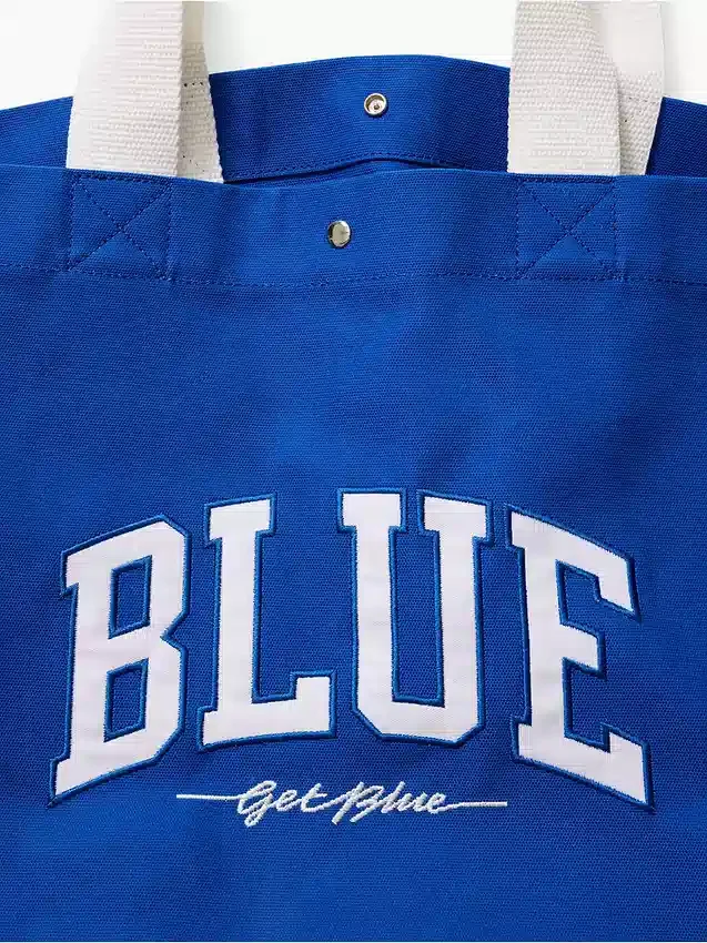 „Get Blue“-Canvas-Tragetasche