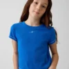 „Get Blue“ Kinder-T-Shirt mit Aufdruck