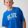 Get Blue Kinder-T-Shirt mit Logo in lockerer Passform