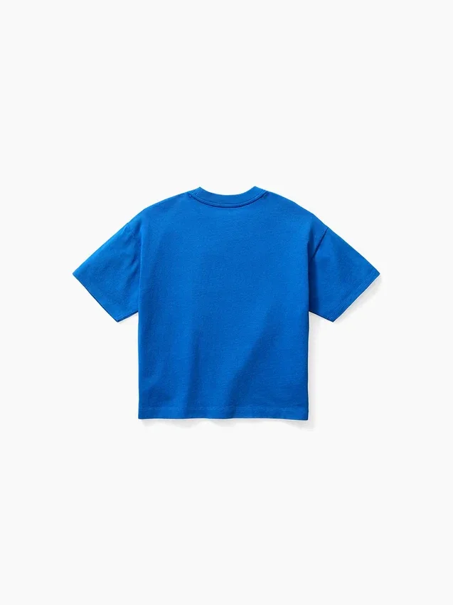 Get Blue Kinder-T-Shirt mit Logo in lockerer Passform