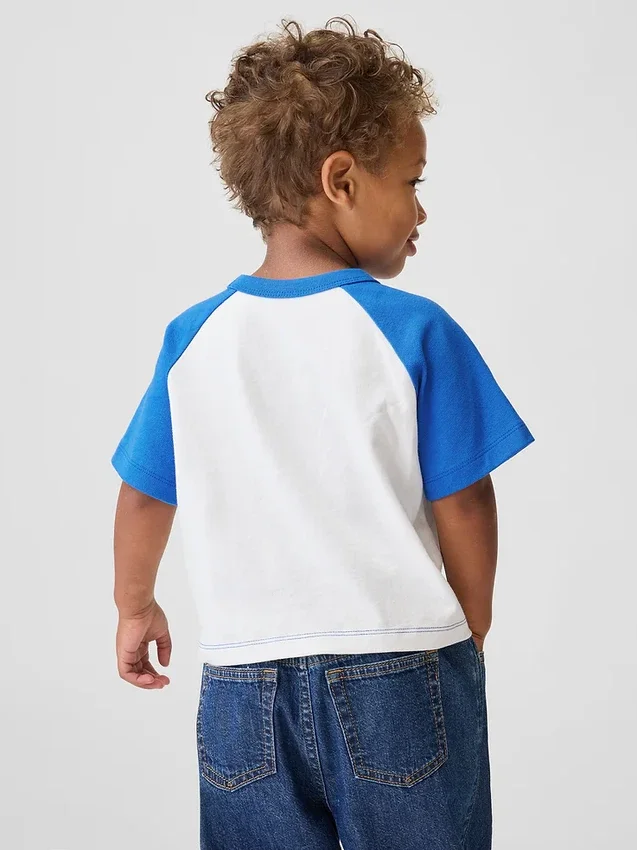 Get Blue Raglan-T-Shirt für Baby & Kleinkind