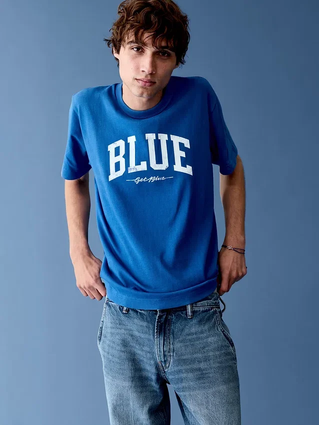 Get Blue Relaxed T-Shirt