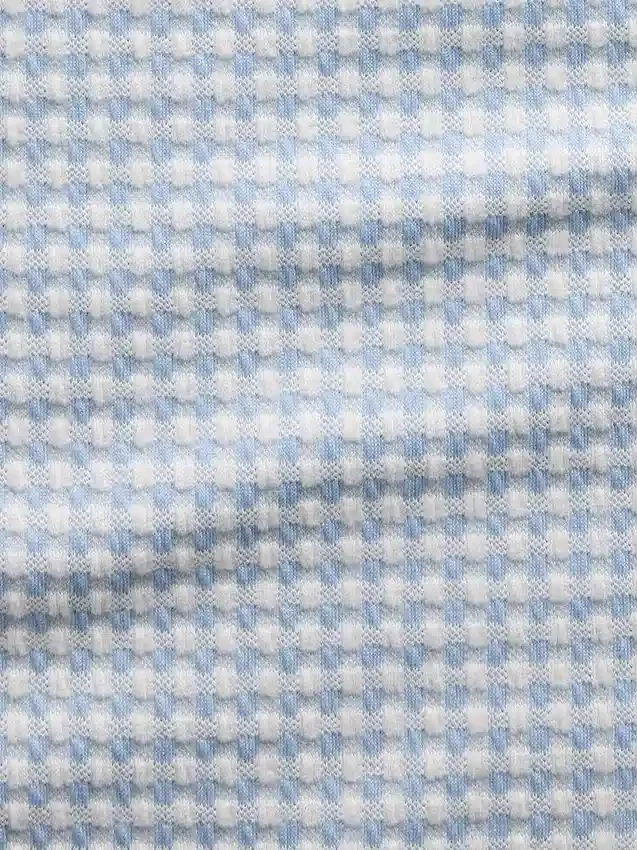Gingham-Pointelle-Tanktop