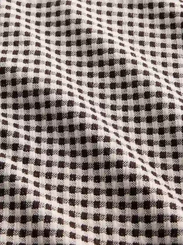 Gingham-Pointelle-Tanktop
