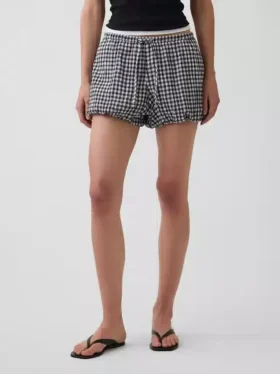 Gingham-Shorts im Bubble-Stil