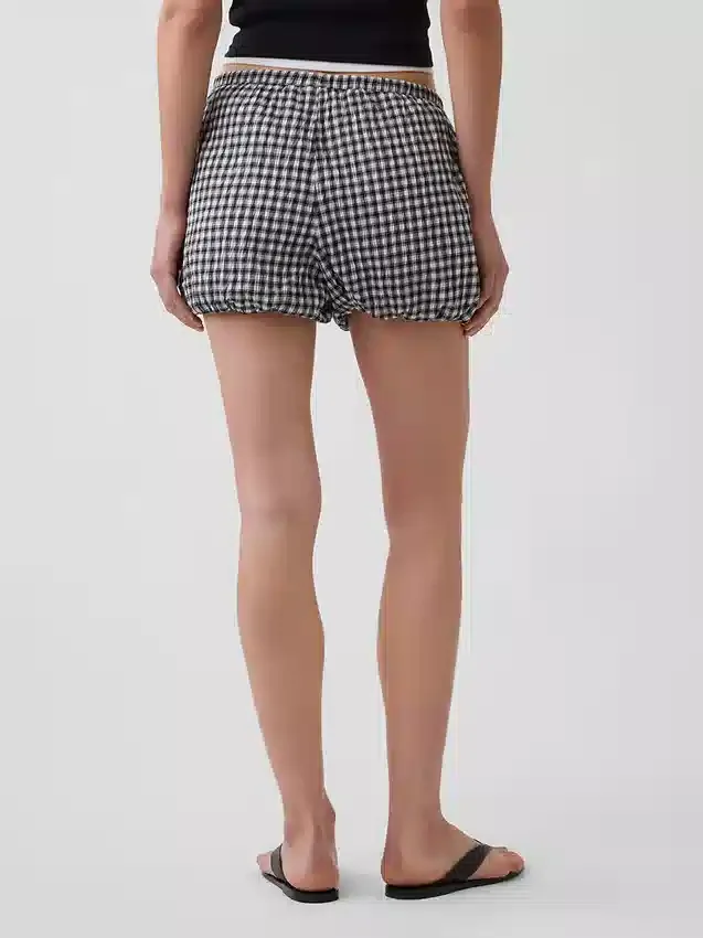 Gingham-Shorts im Bubble-Stil