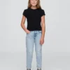 Girlfriend-Jeans für Kinder mit mittlerer Leibhöhe