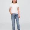 Girlfriend-Jeans für Kinder mit mittlerer Leibhöhe