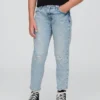 Girlfriend-Jeans für Kinder mit mittlerer Leibhöhe