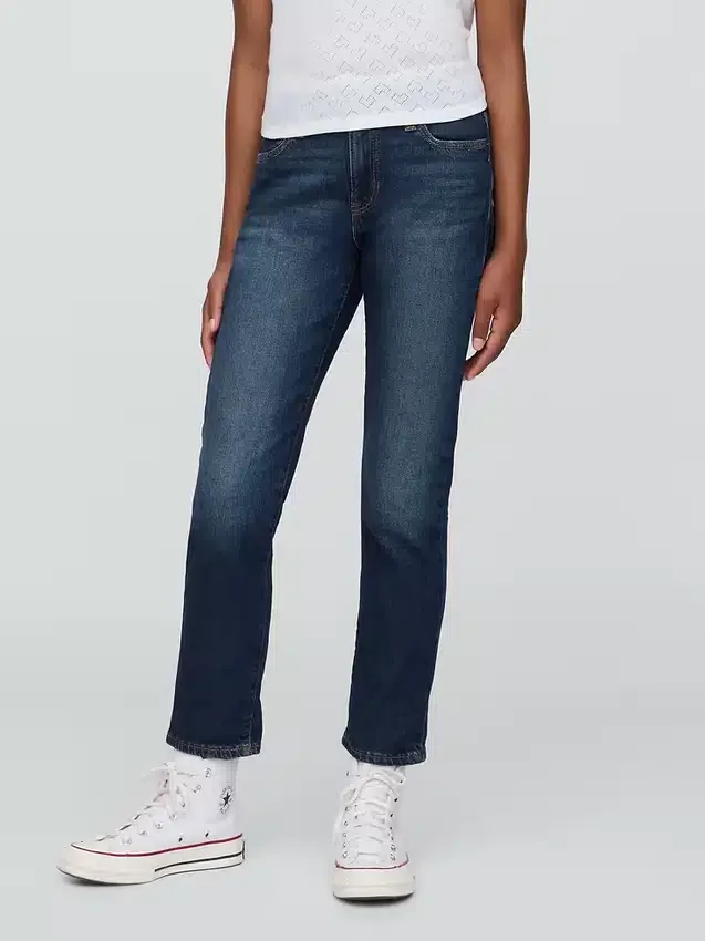 Girlfriend-Jeans für Kinder mit mittlerer Leibhöhe