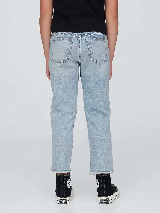 Girlfriend-Jeans für Kinder mit mittlerer Leibhöhe