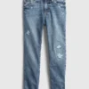 Girlfriend-Jeans für Kinder mit mittlerer Leibhöhe
