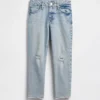 Girlfriend-Jeans für Kinder mit mittlerer Leibhöhe