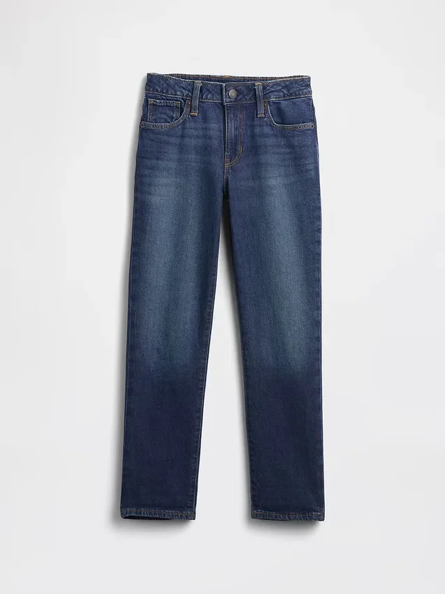 Girlfriend-Jeans für Kinder mit mittlerer Leibhöhe