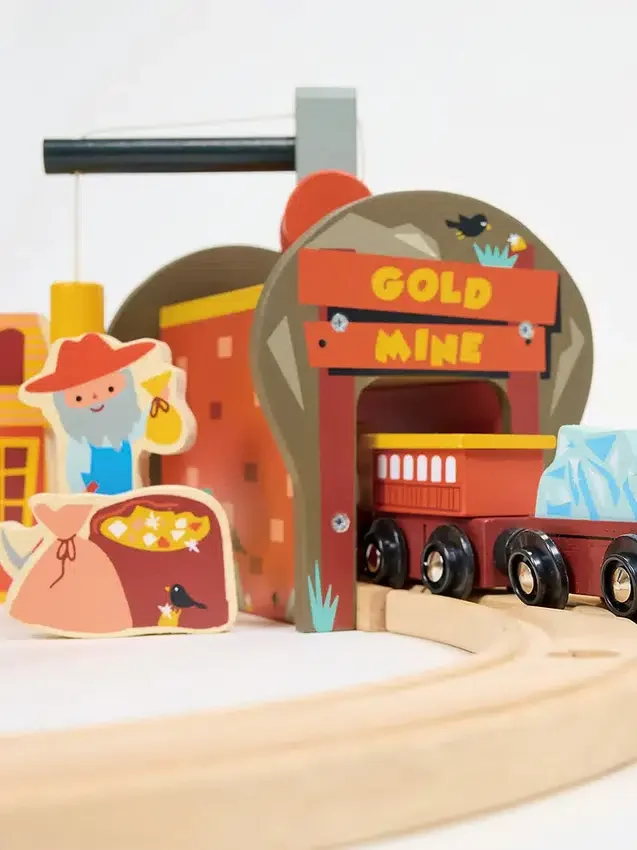 Goldminen-Eisenbahnset