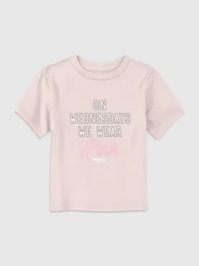 Grafik-T-Shirt „Mean Girls“ für Kleinkinder – „Mittwochs tragen wir Pink“