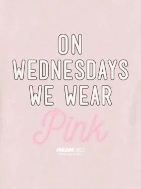 Grafik-T-Shirt „Mean Girls“ für Kleinkinder – „Mittwochs tragen wir Pink“