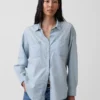 Großes Denim-Hemd