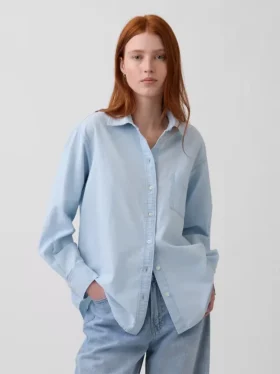 Großes Denim-Hemd