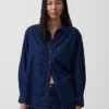 Großes Denim-Hemd