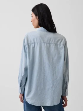 Großes Denim-Hemd