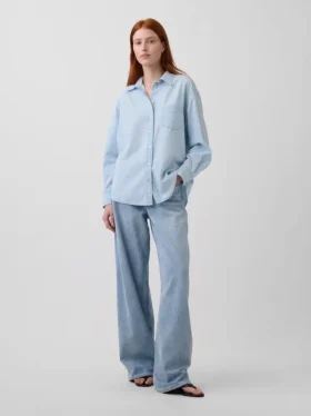 Großes Denim-Hemd