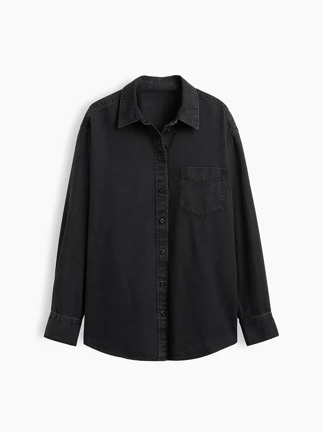Großes Denim-Hemd