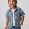 Großes Gingham-Jeanshemd für Baby & Kleinkind