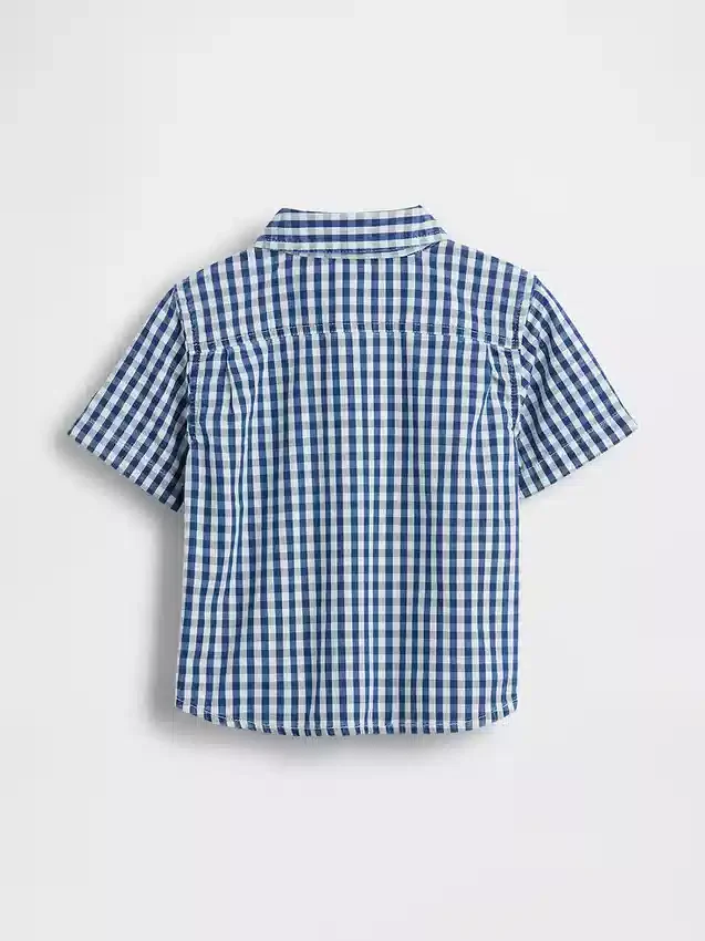 Großes Gingham-Jeanshemd für Baby & Kleinkind