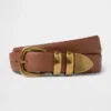 Gürtel aus Leder mit Noppenstruktur