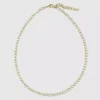 Hart Bezel-Tennis-Halskette