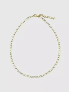 Hart Bezel-Tennis-Halskette